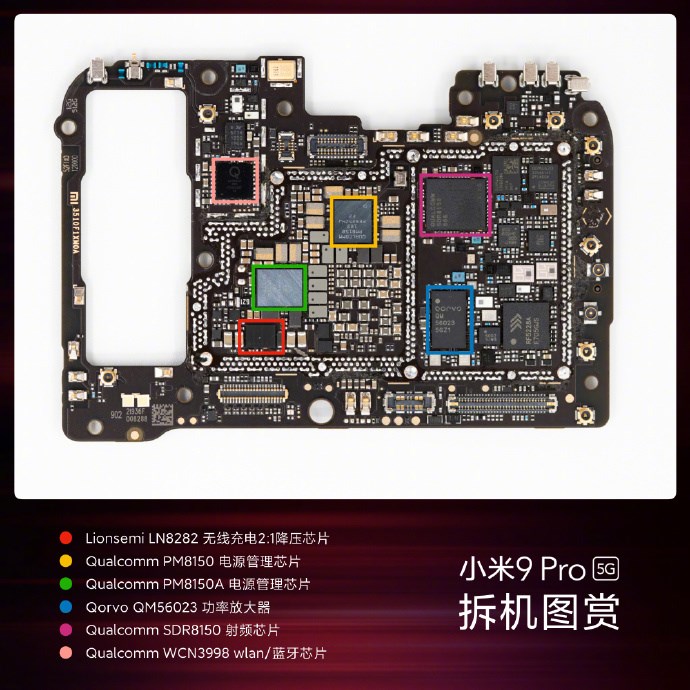 图解小米9 Pro 5G构造：芯片、散热模块、充电模块都如何布置？