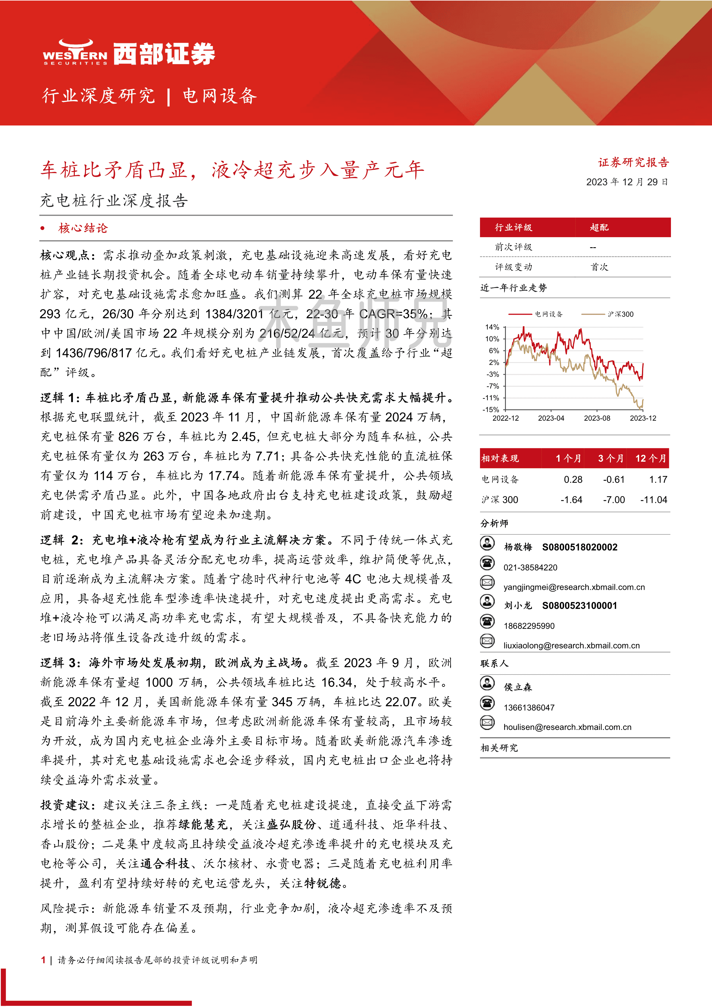 2024年(38页)车桩比矛盾凸显，液冷超充步入量产元年.pdf
